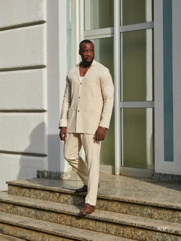 Desert linen chore suit